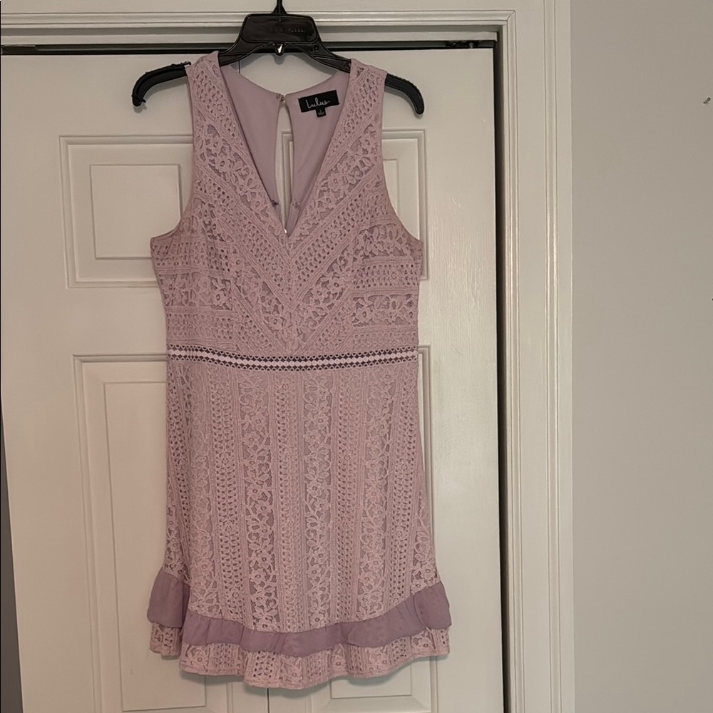 Lulu's Lavender Lace Dress